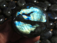 Polished Labradorite Gallets with Selected Flash (Palm Stones) - sold per kg - From Tulear, Madagascar - TopRock