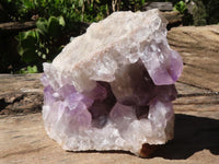 Natural Jacaranda Amethyst Specimens  x 2 From Mumbwa, Zambia - Toprock Gemstones and Minerals 