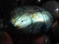 Polished Labradorite Gallets with Selected Flash (Palm Stones) - sold per kg - From Tulear, Madagascar - TopRock