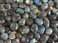 Polished Labradorite Gallets with Selected Flash (Palm Stones) - sold per kg - From Tulear, Madagascar - TopRock