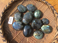 Polished Labradorite Gallets with Selected Flash (Palm Stones) - sold per kg - From Tulear, Madagascar - TopRock