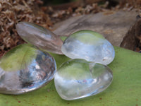 Polished Clearly Rock Crystal Quartz Gemstone Hearts - sold per 500 g from Madagascar - TopRock