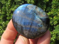 Polished Labradorite Gallets with Selected Flash (Palm Stones) - sold per kg - From Tulear, Madagascar - TopRock