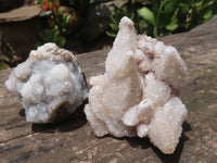 Natural Drusi Quartz Coated Calcite Pseudomorph Specimens  x 12 From Alberts Mountain, Lesotho - TopRock