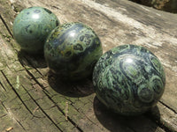 Polished Stromatolite / Kambamba Jasper Spheres  x 6 From Mahajanga, Madagascar - TopRock