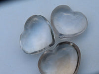 Polished Clearly Rock Crystal Quartz Gemstone Hearts - sold per 500 g from Madagascar - TopRock