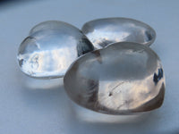 Polished Clearly Rock Crystal Quartz Gemstone Hearts - sold per 500 g from Madagascar - TopRock