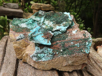 Natural Drusy Coated Chrysocolla & Malachite On Dolomite Specimen  x 1 From Likasi, Congo - TopRock