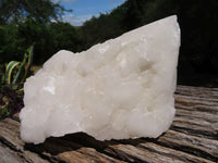 Natural Fairly Large Cascading White Quartz Clusters x 2 From Madagascar - TopRock