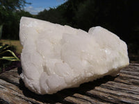 Natural Fairly Large Cascading White Quartz Clusters x 2 From Madagascar - TopRock