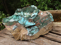 Natural Drusy Coated Chrysocolla & Malachite On Dolomite Specimen  x 1 From Likasi, Congo - TopRock