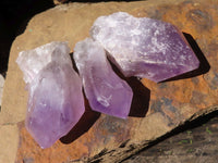 Natural Single Jacaranda Amethyst Crystals  x 24 From Mumbwa, Zambia - Toprock Gemstones and Minerals 