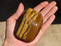 Polished Golden Tigers Eye Free Forms x 4 From Prieska, Northern Cape