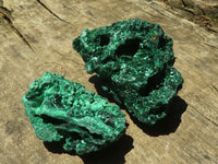 Natural Chatoyant Silky Malachite Specimens  x 6 From Kasompe, Congo - TopRock