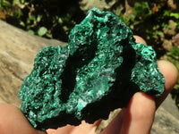 Natural Chatoyant Silky Malachite Specimens  x 6 From Kasompe, Congo - TopRock