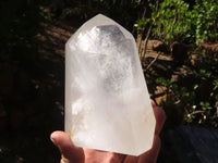 Polished Clear Quartz Crystal Points x 2 From Madagascar