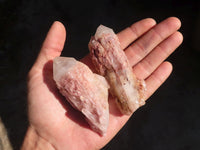 Natural Cascading Hematoid Candle Quartz Crystals  x 12 From Madagascar