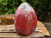 Polished Red Earthy Volcano Jasper Standing Free Forms  x 2 From Madagascar - TopRock