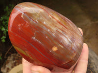 Polished Red Earthy Volcano Jasper Standing Free Forms  x 2 From Madagascar - TopRock