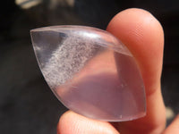 Polished Clear Rock Crystal Angel Tears x 35 From Madagascar