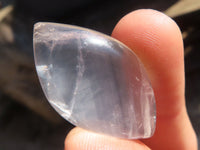 Polished Clear Rock Crystal Angel Tears x 35 From Madagascar