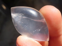 Polished Clear Rock Crystal Angel Tears x 35 From Madagascar