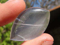 Polished Clear Rock Crystal Angel Tears x 35 From Madagascar