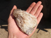 Natural Cascading Smokey Quartz Clusters x 6 From Luena, Congo