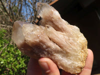 Natural Cascading Smokey Quartz Clusters x 6 From Luena, Congo