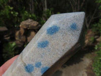 Polished Blue Spotted Spinel "Dalmatian Stone" Towers x 3 From Madagascar - TopRock