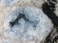 Natural Blue Celestite Geode Specimen  x 1 From Sakoany, Madagascar