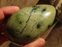 Polished Green Leopard Stone Gallets  x 6 From Zimbabwe