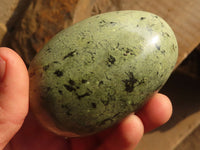 Polished Green Leopard Stone Gallets  x 6 From Zimbabwe