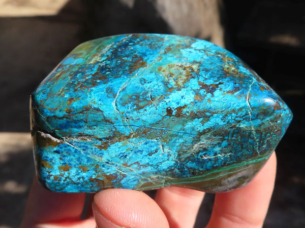 Polished Blue Shattuckite Free Forms  x 9 From Kaokoveld, Namibia - Toprock Gemstones and Minerals 