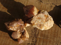 Natural Red Hematoid Quartz Clusters x 2 From Karoi, Zimbabwe