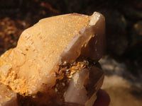 Natural Red Hematoid Quartz Clusters x 2 From Karoi, Zimbabwe