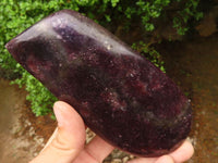 Polished Large Purple Lepidolite Free Forms  x 3 From Zimbabwe - TopRock