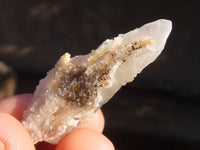 Natural Drusy Quartz Coated Calcite Crystals  x 35 From Alberts Mountain, Lesotho - Toprock Gemstones and Minerals 