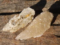 Natural Drusy Quartz Coated Calcite Crystals  x 35 From Alberts Mountain, Lesotho - Toprock Gemstones and Minerals 