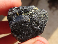 Natural Rough Alluvial Schorl Black Tourmaline Crystals x 2 Kg Lot From Zimbabwe