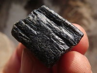 Natural Rough Alluvial Schorl Black Tourmaline Crystals x 2 Kg Lot From Zimbabwe