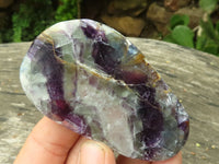 Polished Semi Translucent Watermelon Fluorite Free Forms  x 12 From Uis, Namibia - TopRock