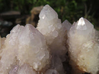 Natural White Spirit Cactus Quartz Clusters x 2 From Boekenhouthoek, South Africa - TopRock