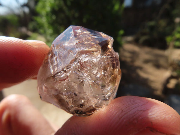 Natural Mixed Clear Amethyst & Smokey Brandberg Quartz Crystals x 12 From Brandberg, Namibia