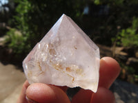 Natural Mixed Clear Amethyst & Smokey Brandberg Quartz Crystals x 12 From Brandberg, Namibia