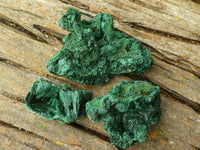 Natural Chatoyant Silky Malachite Specimens  x 6 From Kasompe, Congo - TopRock