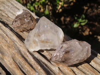 Natural Mixed Clear Amethyst & Smokey Brandberg Quartz Crystals x 12 From Brandberg, Namibia