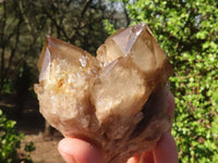 Natural Cascading White Phantom Smokey Quartz Clusters  x 3 From Luena, Congo - Toprock Gemstones and Minerals 