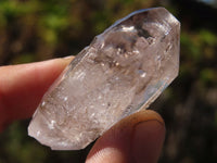 Natural Mixed Clear Amethyst & Smokey Brandberg Quartz Crystals x 12 From Brandberg, Namibia