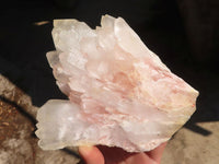 Natural Pink Hematoid Tinted Quartz Crystal Formations  x 4 From Madagascar